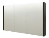 Salle de bain - Armoire de toilette Bidar 29, couleur : chêne noir - 65 x 110 x 12 cm (H x L x P)