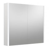 Salle de bains - Armoire de toilette Malegaon 07, Couleur : Blanc mat - Dimensions : 65 x 73 x 12 cm (h x l x p)