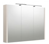Salle de bains - Armoire de toilette Malegaon 18, Couleur : Gris cachemire - Dimensions : 65 x 88 x 12 cm (H x L x P)