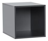 Coffre de rangement grande Minnea, couleur : noir - Dimensions : 32 x 32 x 41 cm (H x L x P)