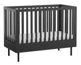 Lit pour enfants / lit Airin 01, couleur : noir - Surface de couchage : 60 x 120 cm (L x l)