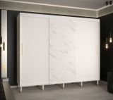 Armoire moderne avec suffisamment d'espace de rangement Jotunheimen 35, couleur : blanc - dimensions : 208 x 250,5 x 62 cm (h x l x p)