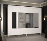 Grande armoire avec suffisamment d'espace de rangement Jotunheimen 287, couleur : blanc - dimensions : 208 x 250,5 x 62 cm (h x l x p)