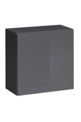 Armoire suspendue Fardalen 11, couleur : gris - dimensions : 60 x 60 x 30 cm (h x l x p), avec fonction push-to-open