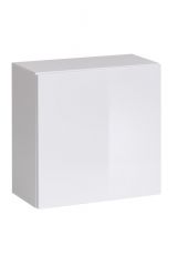 Armoire suspendue Fardalen 09, couleur : blanc - dimensions : 60 x 60 x 30 cm (h x l x p), avec deux compartiments