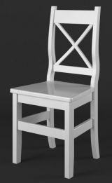 Chaise en bois de pin blanc massif Lagopus 11 - Dimensions : 97 x 46 x 47 cm (H x L x P)