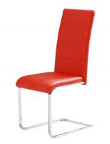 Chaise Maridi 63, couleur : rouge - Dimensions : 103 x 42 x 53 cm (H x L x P)
