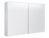 Salle de bain - Armoire de toilette Siliguri 31, couleur : blanc brillant - 70 x 120 x 13 cm (H x L x P)