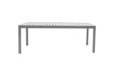 Table de salle à manger Boston extensible en aluminium - Couleur : aluminium gris, Longueur : 2000 / 2940 mm, largeur : 900 mm, hauteur : 750 mm