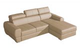 Canapé de salon Sladenia 05 couleur sable avec fonction lit et coffre de rangement - 251 x 167 cm (l x p) - Angle : droite