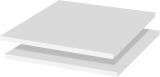 Étagère pour module d'extension Manase, lot de 2, couleur : blanc - 48 x 52 cm (L x P)