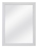 Miroir Bibaor 11, couleur : blanc chêne - 98 x 75 x 2 cm (H x L x P)
