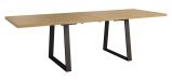 Table de salle à manger Kastav 31, couleur : chêne / noir - 280 x 94 cm (L x P)