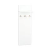 Armoire Xalapa 06, couleur : blanc - Dimensions : 138 x 46 x 20 cm (H x L x P)