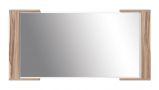 Miroir "Andenne" 05, couleur : noyer - Dimensions : 57,50 x 115 x 3,50 cm (h x l x p)