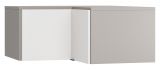 Supplément pour armoire d'angle Pantanoso 39, couleur : gris / blanc - Dimensions : 45 x 102 x 104 cm (H x L x P)