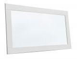 Miroir Gyronde 27, pin massif, laqué blanc - 130 x 47 x 2 cm (H x L x P)