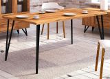 Table de salle à manger Masterton 22 en bois de hêtre massif huilé - Dimensions : 90 x 100 cm (l x p)