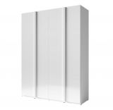 Armoire à portes battantes / armoire Thiva 01, couleur : blanc / blanc brillant - Dimensions : 237 x 181 x 59 cm (H x L x P)