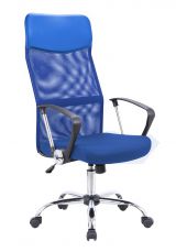 Chaise pivotante Tamest 52, Couleur : bleu - Dimensions : 113 - 123 x 64 x 60 cm (h x l x p)
