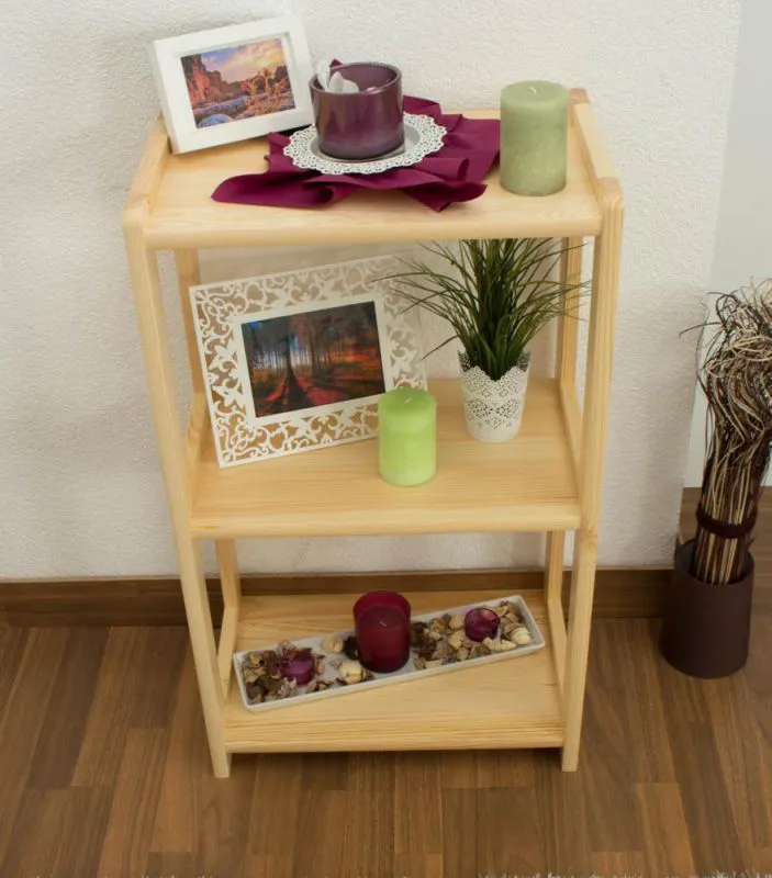 Étagère - 50 cm de large, Pin Bois-massif, Couleur: Naturel Abbildung
