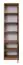 Bibliothèque Valbom 07, Couleur : Chêne Riviera / Blanc / Graphite - Dimensions : 188 x 51 x 40 cm (H x L x P), avec une porte