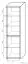 Armoire Popondetta 19, couleur : chêne Sonoma - Dimensions : 200 x 55 x 38 cm (H x L x P)
