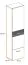 Armoire vestiaire moderne Sviland 11, couleur : chêne Wellington / blanc - dimensions : 200 x 50 x 35 cm (h x l x p), avec une tringle à vêtements