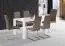 Table de salle à manger Daures 120 (rectangulaire), Couleur : Blanc brillant - Dimensions : 120 x 80 cm (L x P)