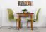 Table en pin massif couleur chêne rustique Junco 233B (carré) - 75 x 75 cm (L x P)