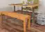 Table de salle à manger Wooden Nature 412 coeur de hêtre massif huilé, plateau rustique - 140 x 90 cm (L x P)