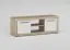 Meuble bas de télévision Madryn 06, couleur : chêne Sonoma / blanc - 50 x 138 x 40 cm (H x L x P)