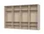 Armoire penderie 8 portes avec cadre LED Neiafu 84 | Kaschmir | 226 x 322 x 60 cm | Soft-Close | 4 tringles