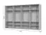 Armoire penderie 8 portes avec cadre LED Neiafu 84 | Kaschmir | 226 x 322 x 60 cm | Soft-Close | 4 tringles