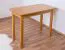 Table carré en pin massif | Finition aulne Junco 226C | 100 x 50 cm | Design moderne | Grande stabilité
