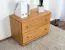 Commode de nuit en pin massif Junco 152 | Finition couleur érable | 55 x 80 x 42 cm | 2 grands tiroirs