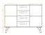 Commode Masterton 09, chêne sauvage massif huilé - Dimensions : 100 x 136 x 45 cm (H x L x P)
