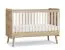 Kit de chambre d'enfant complet A Olle / 4 pièces / Couleur : Chêne Cremona / Beige / Armoire / 1 commode / 1 lit d'enfant / lit à barreaux / Push-to-open