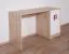 Bureau enfant Fabian 10 | Chêne clair, blanc et rose | 78 x 120 x 50 cm | Rangement optimisé