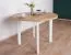 Table de salle à manger LEVA facile à assortir, blanche/chêne, ronde, dimensions : Ø 100, hauteur du plateau : 32 mm, plateau en stratifié, pieds en bois robustes, design moderne