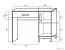 Bureau Alotau 02 chêne | 76 x 100 x 60 cm | Design moderne, espace optimisé, fermeture Soft Close