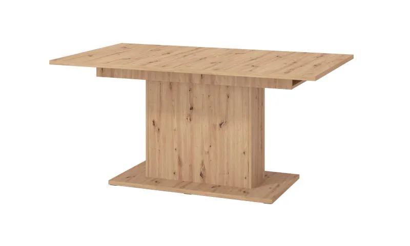 Table extensible pour salle à manger | Chêne Artisan | 160 x 90 cm | Design moderne | Jusqu'à 200 cm