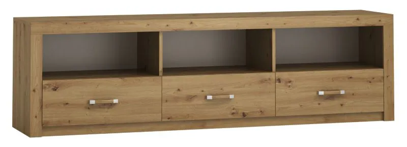 Meuble TV Vanimo 04 | Chêne | 57 x 200 x 42 cm | Design moderne | Rangement optimisé