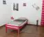 Lit d'enfant / lit de jeunesse "Easy Premium Line" K1/1n, en hêtre massif verni rose - Dimensions : 90 x 200 cm