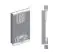 Armoire à portes coulissantes / Penderie avec miroir Tomlis 01B, Couleur : Blanc mat - Dimensions : 200 x 100 x 62 cm (h x l x p)
