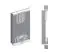 Armoire à portes coulissantes / Penderie Polos 04 avec miroir, Couleur : Blanc mat - Dimensions : 200 x 180 x 62 cm (H x L x P)