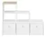 Chambre d'enfant - Étagère Egvad 12, couleur : blanc / hêtre - Dimensions : 95 x 122 x 40 cm (H x L x P), avec 3 tiroirs et 3 compartiments
