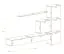 Meuble-paroi au design moderne Balestrand 144, couleur : gris / chêne Wotan - dimensions : 200 x 310 x 40 cm (h x l x p), avec six portes