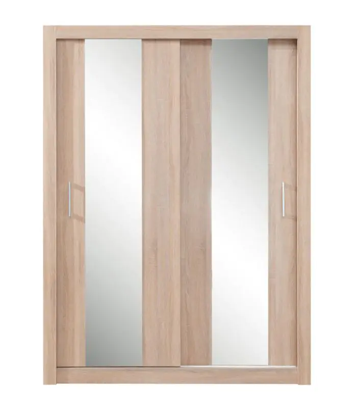 Armoire à portes coulissantes / armoire Zwalm 03, couleur : chêne - Dimensions : 215 x 160 x 60 cm (H x L x P)