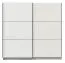 Penderie large à portes coulissantes Kule 07 | Blanc élégant | 2 tringles | 10 compartiments | 210 x 217 x 62,5 cm